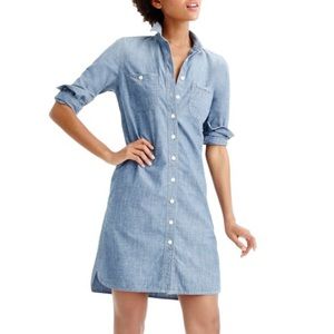 Jcrew chambray shirt dress